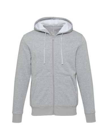 Felpa con cappuccio e zip intera in sherpa da 320 g/m² Natron