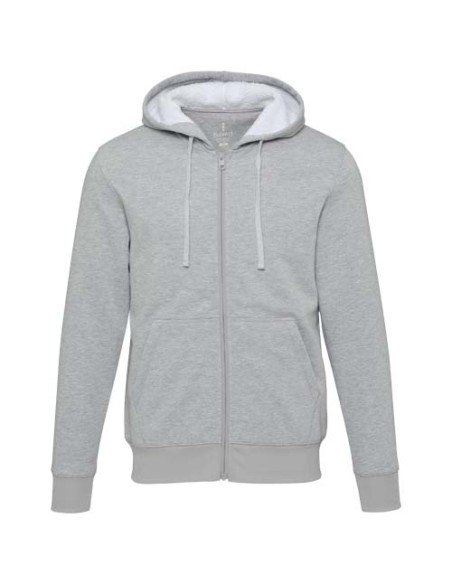 Felpa con cappuccio e zip intera in sherpa da 320 g/m² Natron