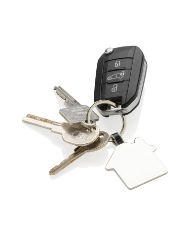 Portachiavi casa in lega di zinco RCS