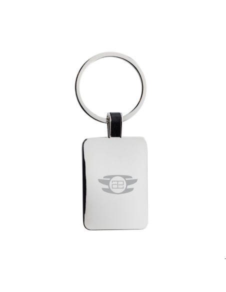Portachiavi rettangolare in lega di zinco RCS