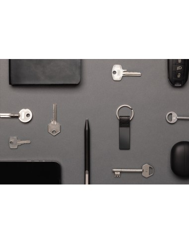 Lussuoso portachiavi in PU e lega di zinco RCS