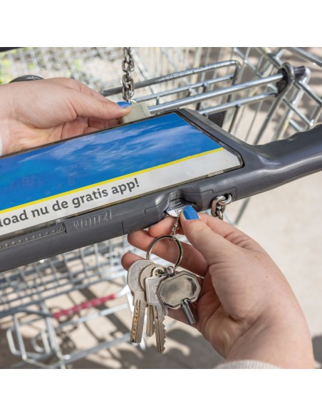 Portachiavi a forma di chiave di sfiato in lega di zinco RCS