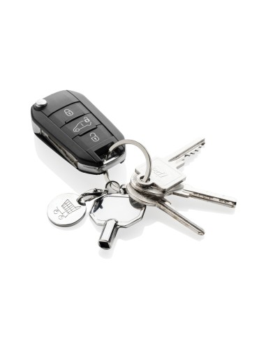 Portachiavi a forma di chiave di sfiato in lega di zinco RCS