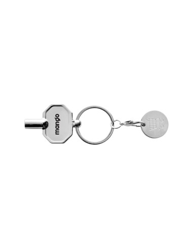 Portachiavi a forma di chiave di sfiato in lega di zinco RCS