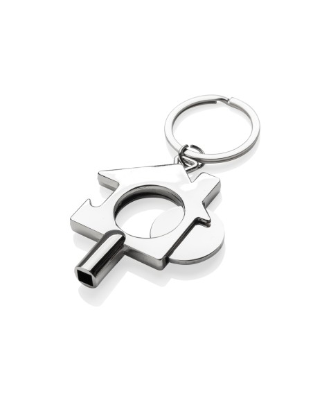 Portachiavi 3in1 in lega di zinco RCS