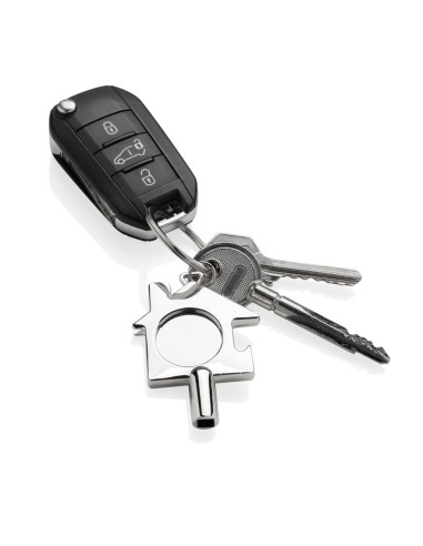 Portachiavi 3in1 in lega di zinco RCS