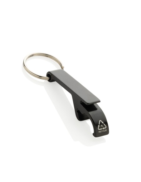 Portachiavi con cavatappi/apri lattine in lega di zinco RCS