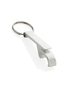 Portachiavi con cavatappi/apri lattine in lega di zinco RCS