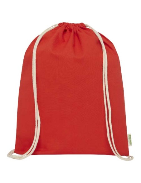 Borsa con cordoncino in tessuto biologico certificato OCS da 140 g/m² Odisha  - 5L