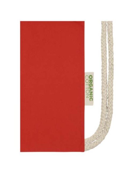 Borsa con cordoncino in tessuto biologico certificato OCS da 140 g/m² Odisha  - 5L