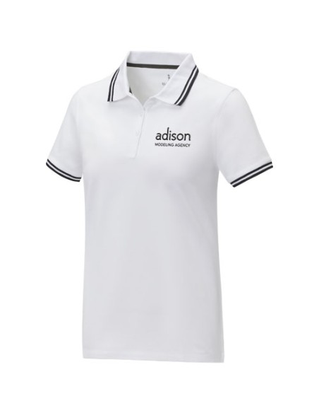 Polo tipping Amarago da donna a manica corta
