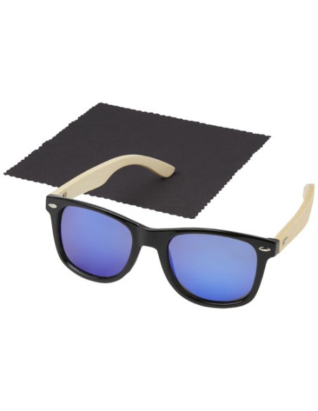Occhiali da sole Taiyō con lenti polarizzate a specchio in rPET/bambù con confezione regalo