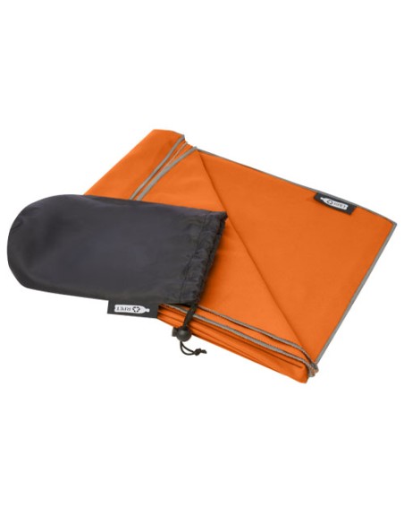 Asciugamano Pieter ultra leggero e ad asciugatura rapida in PET riciclato 130 x 80 cm