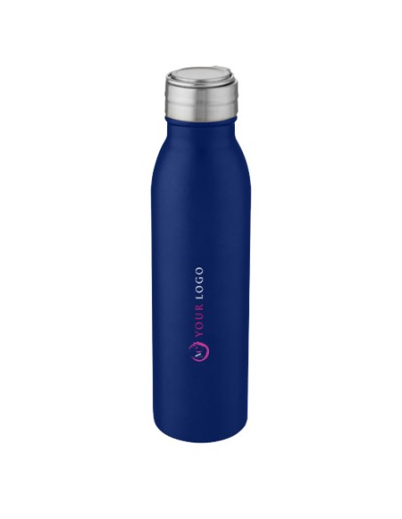 Borraccia sportiva Harper da 700 ml in acciaio inossidabile con anello in metallo