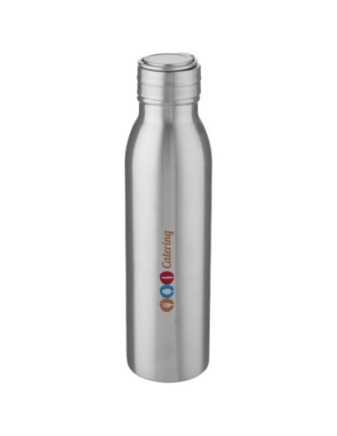 Borraccia sportiva Harper da 700 ml in acciaio inossidabile con anello in metallo