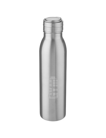 Borraccia sportiva Harper da 700 ml in acciaio inossidabile con anello in metallo