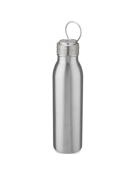 Borraccia sportiva Harper da 700 ml in acciaio inossidabile con anello in metallo