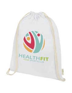 Zaino con cordoncino Orissa da 140 g/m² in cotone organico - 5L