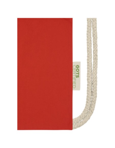 Zaino con cordoncino Orissa da 140 g/m² in cotone organico - 5L
