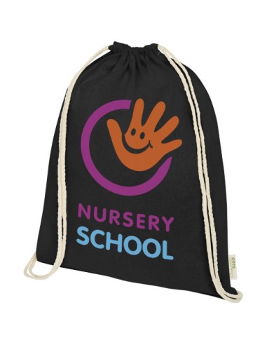 Zaino con cordoncino Orissa da 140 g/m² in cotone organico - 5L