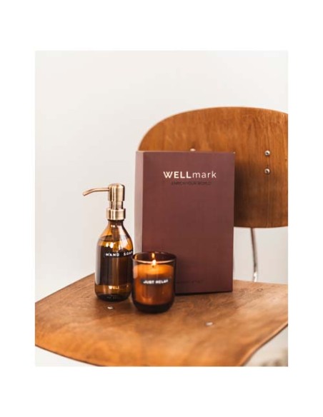 Set di dispenser di sapone per le mani da 250 ml e candela profumata da 150 g Wellmark Discovery