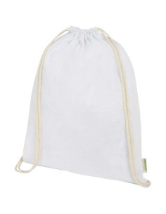 Borsa con cordoncino in tessuto biologico certificato OCS da 140 g/m² Odisha  - 5L