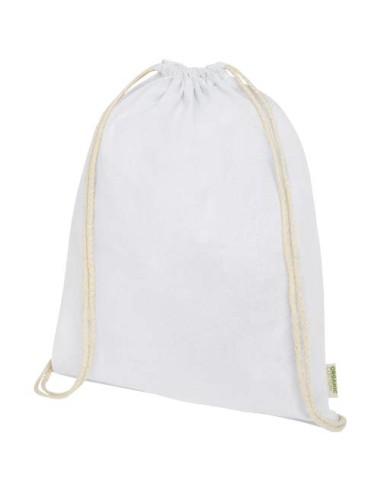 Borsa con cordoncino in tessuto biologico certificato OCS da 140 g/m² Odisha  - 5L