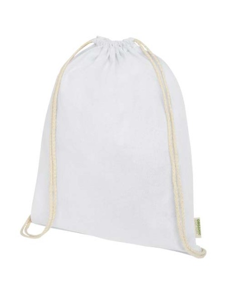 Borsa con cordoncino in tessuto biologico certificato OCS da 140 g/m² Odisha  - 5L