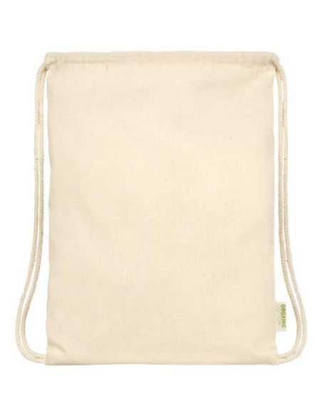 Borsa con cordoncino in tessuto biologico certificato OCS da 140 g/m² Odisha  - 5L
