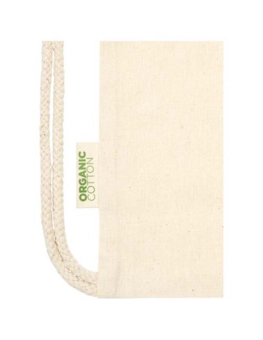 Borsa con cordoncino in tessuto biologico certificato OCS da 140 g/m² Odisha  - 5L