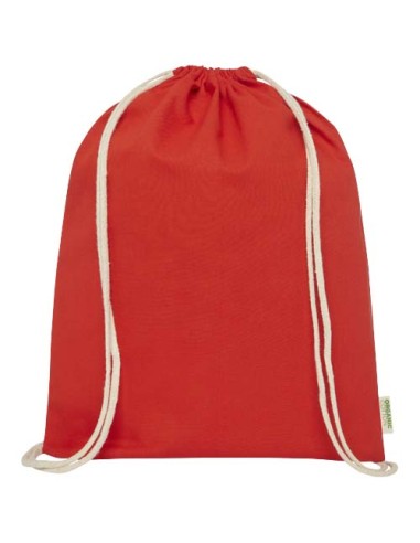 Borsa con cordoncino in tessuto biologico certificato OCS da 140 g/m² Odisha  - 5L