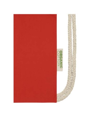 Borsa con cordoncino in tessuto biologico certificato OCS da 140 g/m² Odisha  - 5L