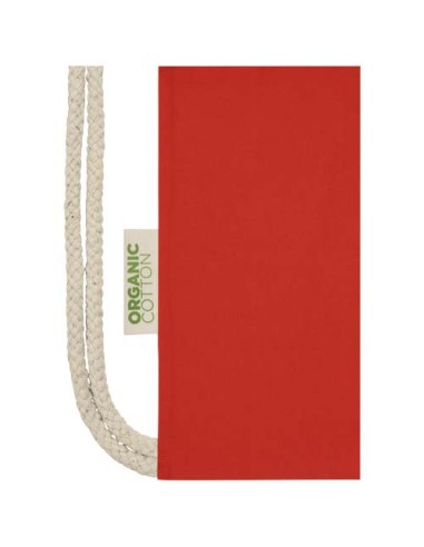 Borsa con cordoncino in tessuto biologico certificato OCS da 140 g/m² Odisha  - 5L