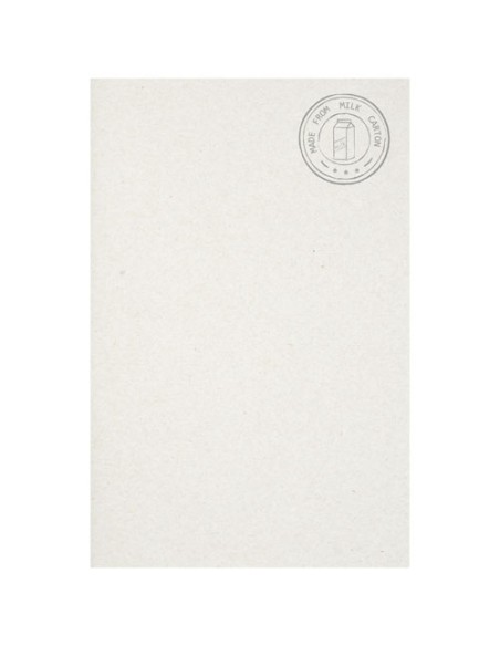 Blocco note Dairy Dream in formato A5 realizzato con cartoni del latte riciclati