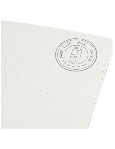 Blocco note Dairy Dream in formato A5 realizzato con cartoni del latte riciclati