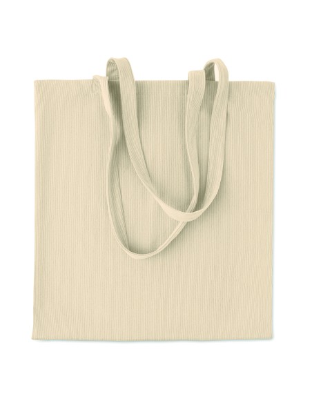 Shopper in velluto a coste