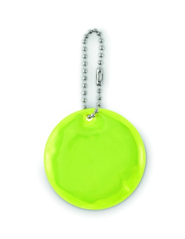 Portachiavi tondo riflettente