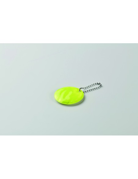 Portachiavi tondo riflettente