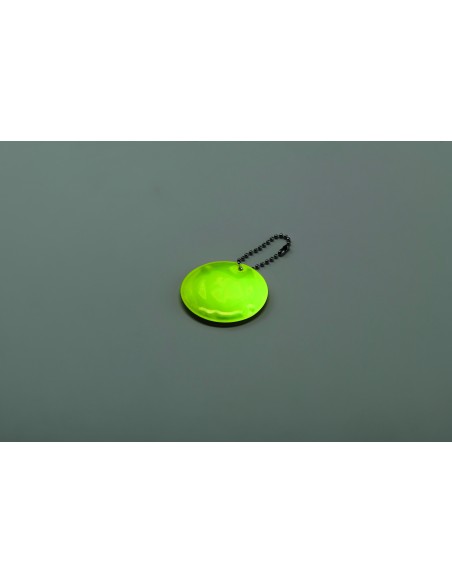 Portachiavi tondo riflettente