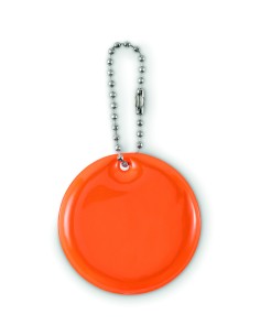 Portachiavi tondo riflettente