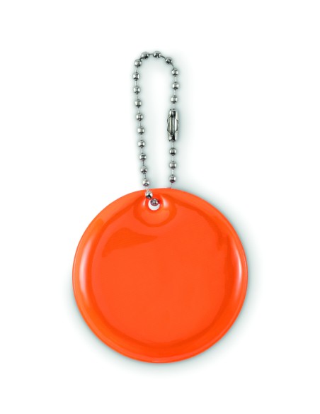 Portachiavi tondo riflettente