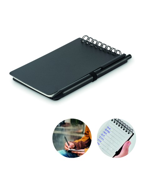 Blocco note idrorepellente
