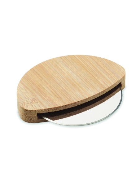 Tagliapizza rotondo in bambù