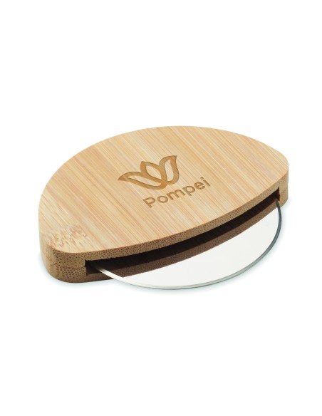 Tagliapizza rotondo in bambù