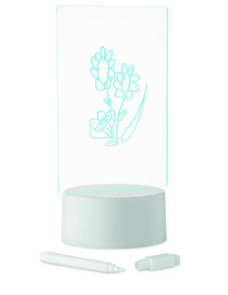 Memoboard a LED illuminato