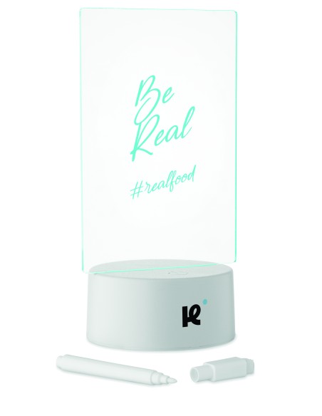 Memoboard a LED illuminato