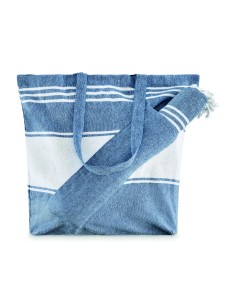 Borsa spiaggia+telo 50X14X38cm