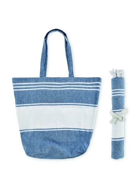 Borsa spiaggia+telo 50X14X38cm
