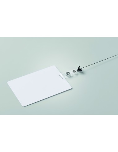 Badge con cordino 120x80 mm