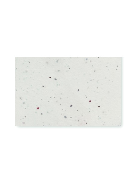 Biglietto da visita con semi di